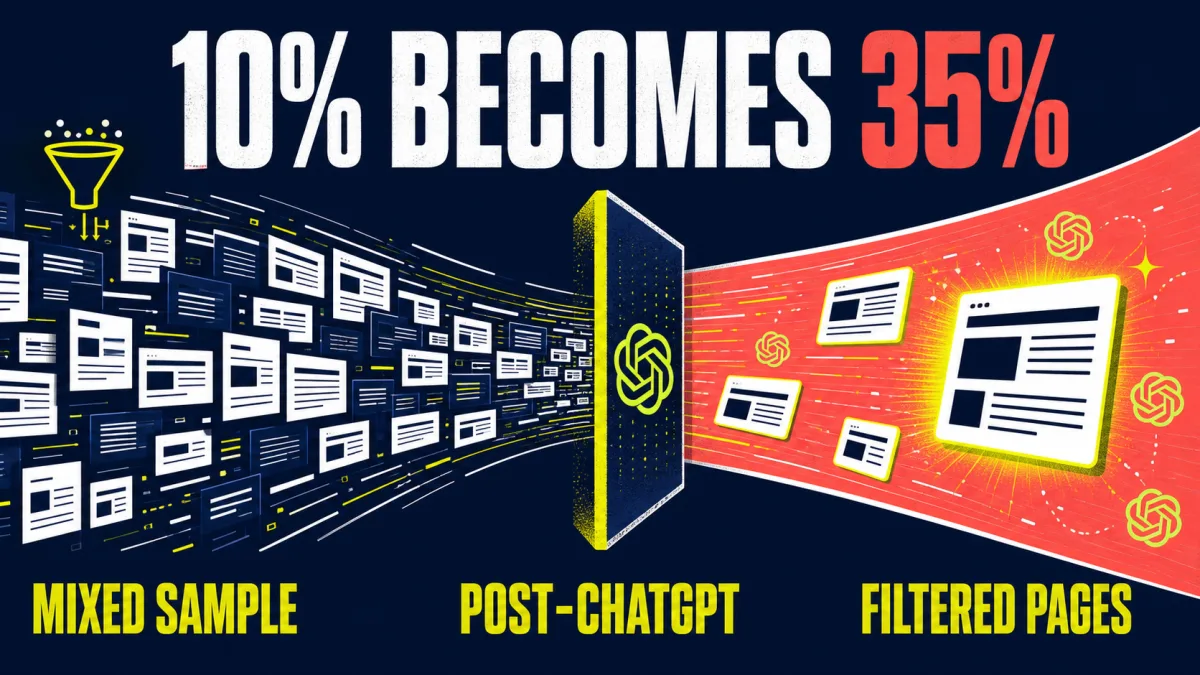 AI authorship reaches 35% of post-ChatGPT web pages