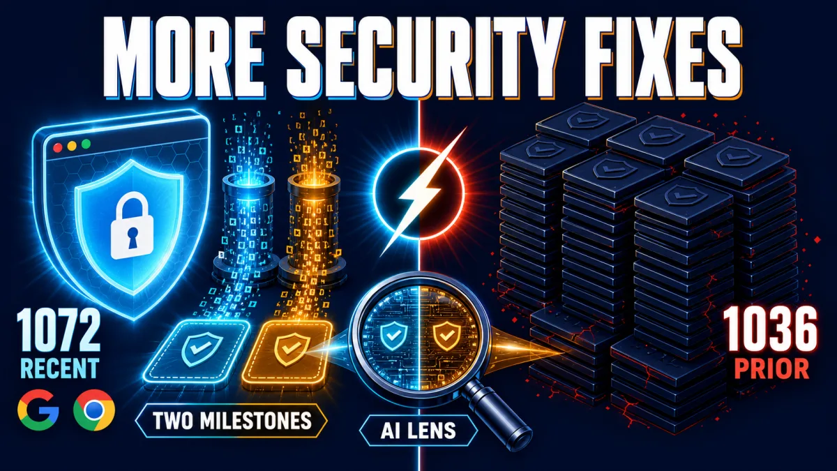 Chrome fixed 1,072 security bugs across two June releases