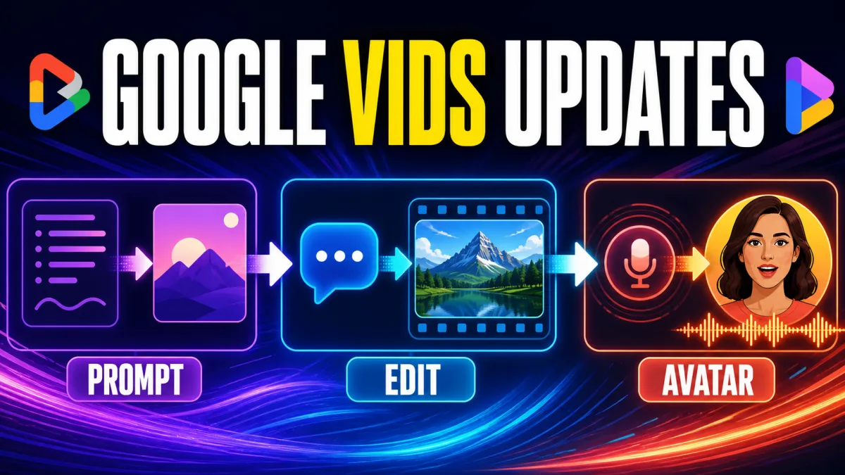 Google Vids adds Gemini Omni and personal avatars