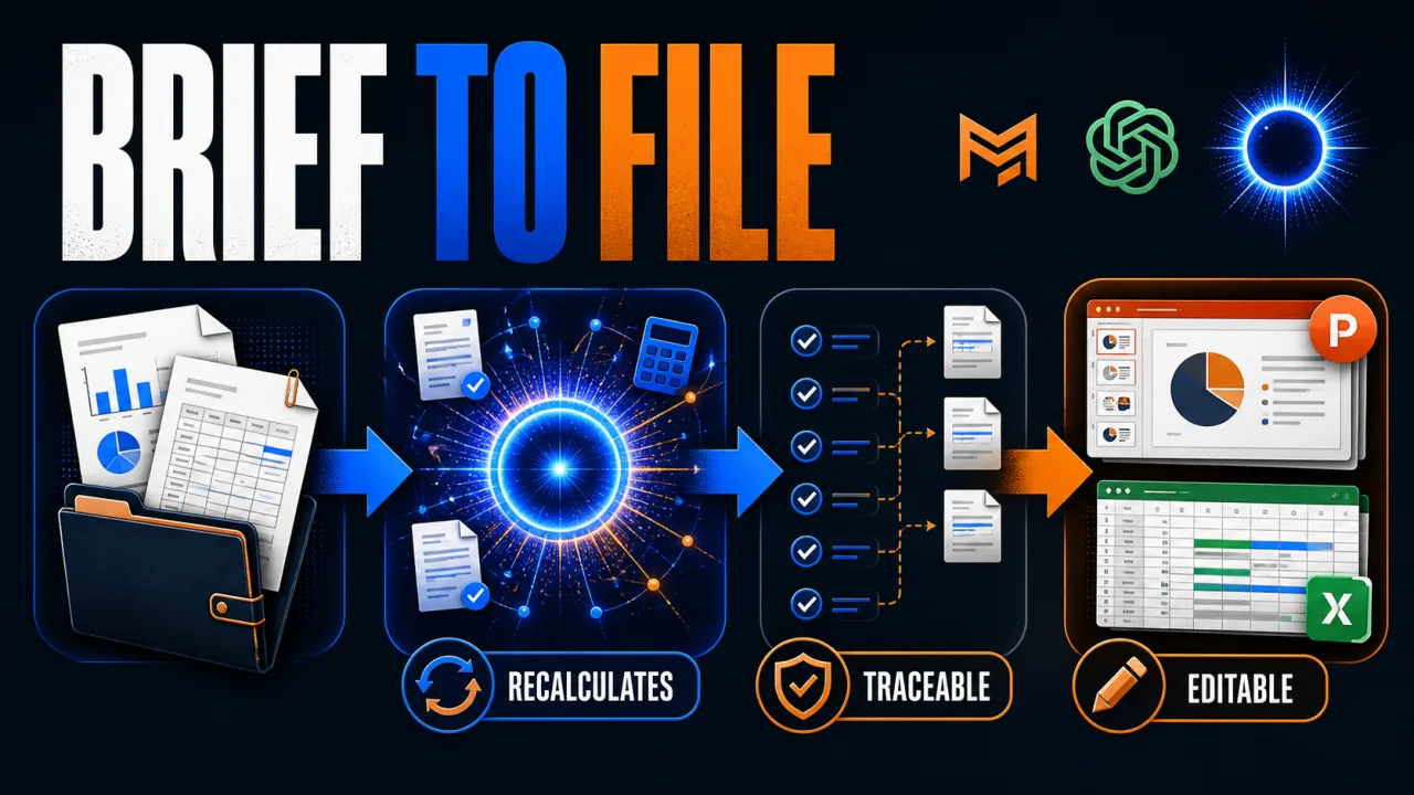 Model ML turns GPT-5.6 Sol into finance-ready files