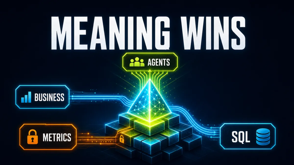Why AI agents need a semantic layer, not just data access