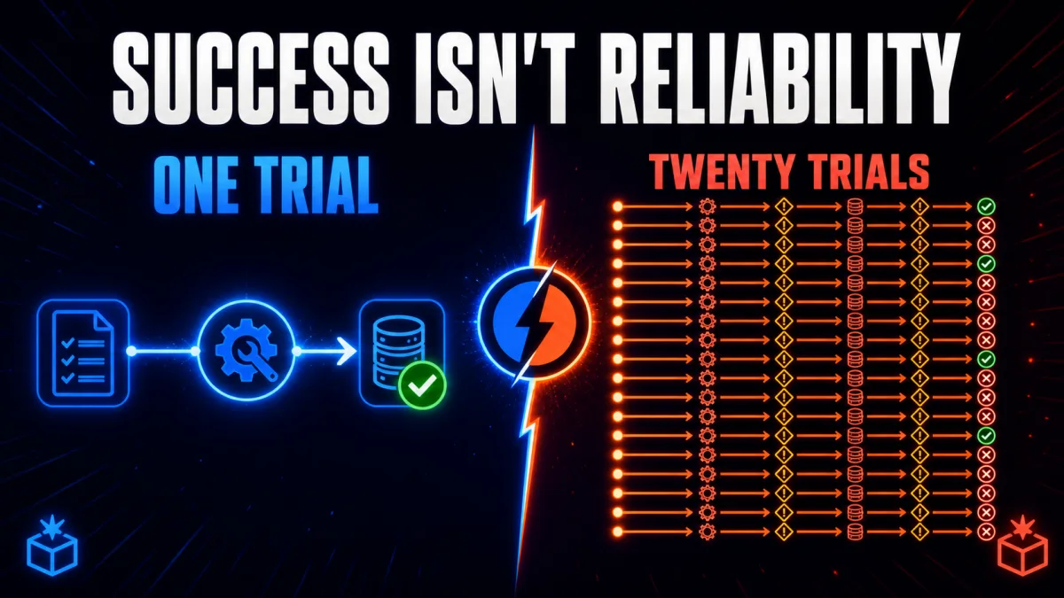 One Success Isn't Reliability: Thinkingbox Tests Stateful Agent Workflows