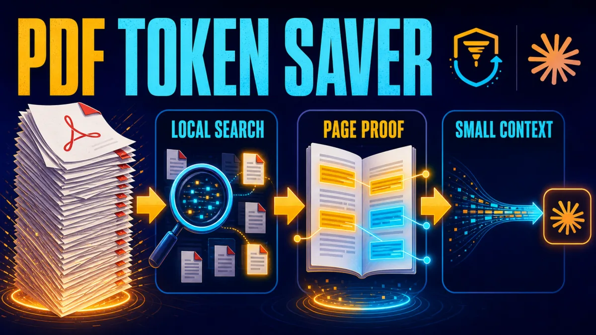 Token Saver sends Claude only the PDF pages that matter